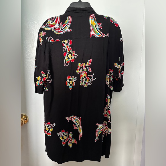 Hibiscus Dolphin Dad Shirt - Picture 3 of 3